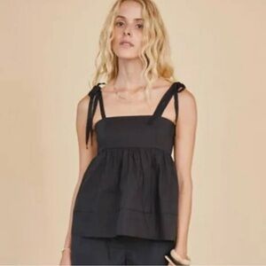 Hunter Bell Black Pruett Top